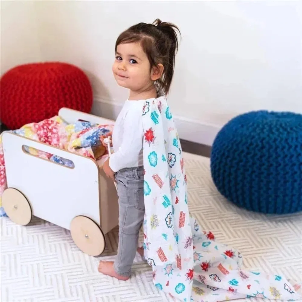 ADEN+ANAIS - 2 PK WONDER WOMAN  baby swaddle blankets